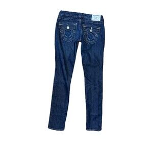 True Religion Women's Skinny Jeans – Dark Wash – Size 26